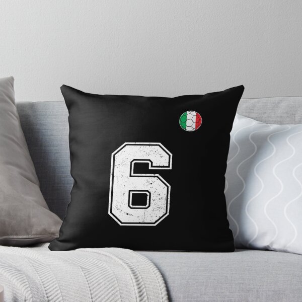 Item preview, Italy Soccer Number 6 Vintage Sports Fan designed and sold by RoyesButler.