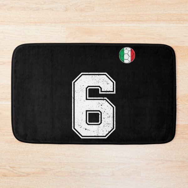 Item preview, Italy Soccer Number 6 Vintage Sports Fan designed and sold by RoyesButler.