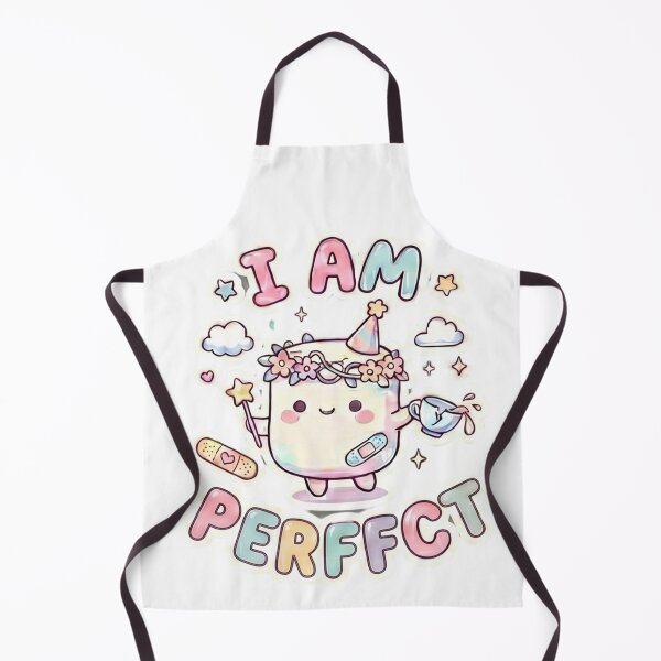 Item preview, I Am Perfect Kawaii Marshmallow Quote Art designed and sold by Shirt-Otakus.