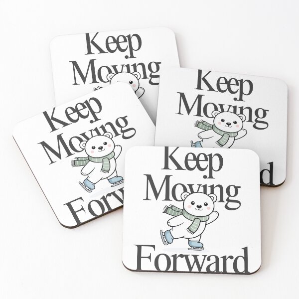 Item preview, Keep Moving Forward Cute Bear Illustration designed and sold by SoftAuraStudi0.