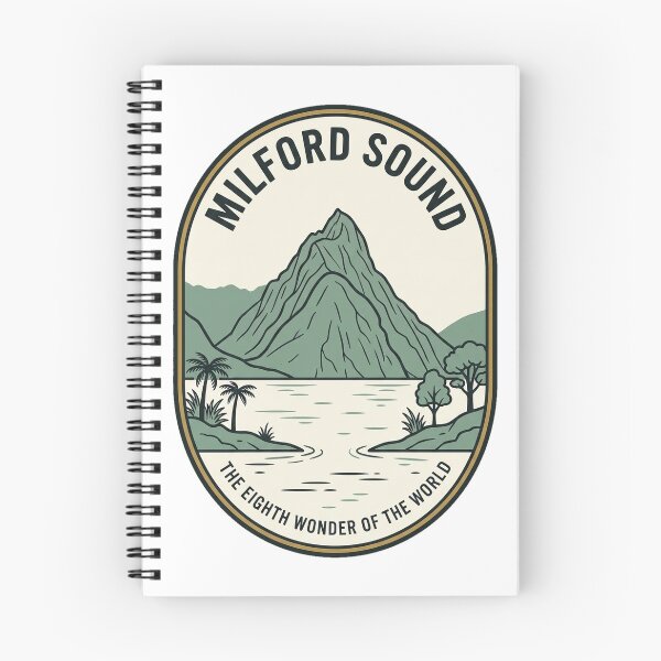 Item preview, Milford Sound New Zealand Vintage Nature Badge designed and sold by k3rstman1.