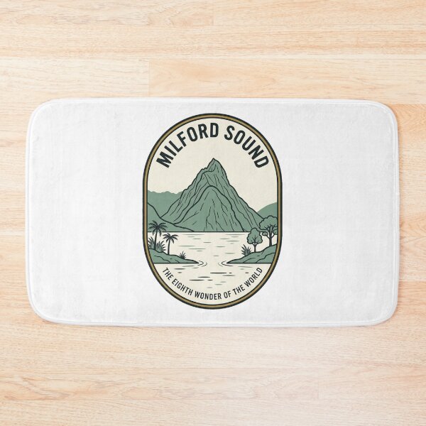 Item preview, Milford Sound New Zealand Vintage Nature Badge designed and sold by k3rstman1.