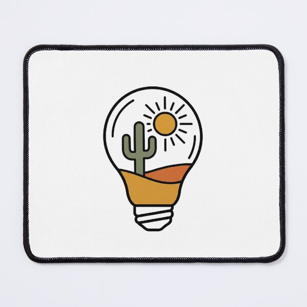 Item preview, Desert Cactus Landscape Inside a Lightbulb Graphic designed and sold by Opal Aura .