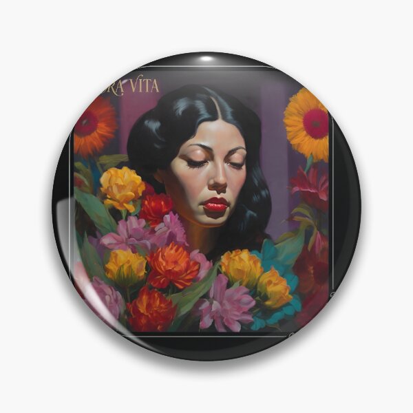 Item preview, Serene Woman Among Vibrant Flowers Portrait Art designed and sold by MiniStars9897.