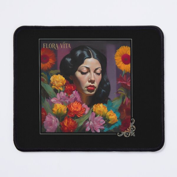 Item preview, Serene Woman Among Vibrant Flowers Portrait Art designed and sold by MiniStars9897.