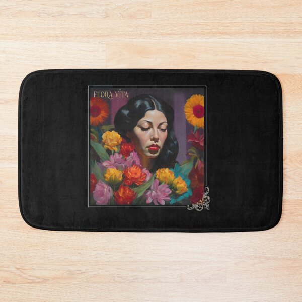 Item preview, Serene Woman Among Vibrant Flowers Portrait Art designed and sold by MiniStars9897.