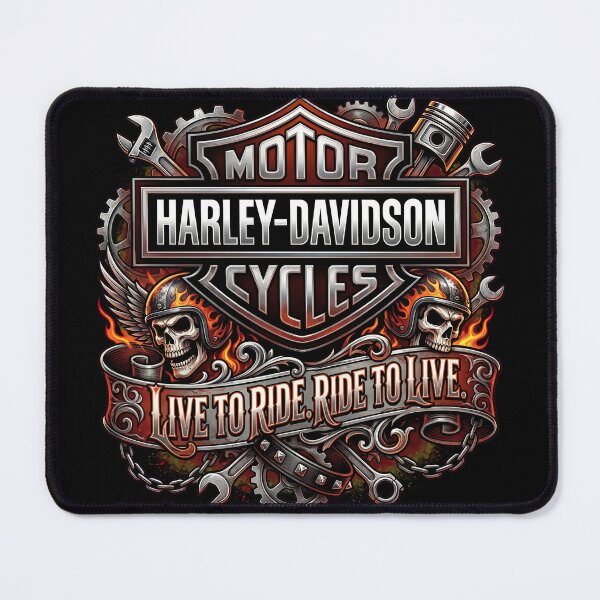 Item preview, Harley Davidson Live To Ride Ride To Live Vintage Biker Graphic designed and sold by enzoade.