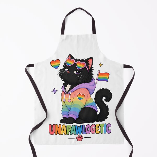 Item preview, Unapawlogetic Pride Black Cat Sticker designed and sold by MoodCats.