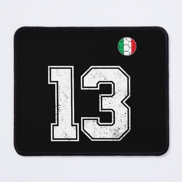 Item preview, Italy Soccer Number 13 Vintage Sports Fan designed and sold by RoyesButler.