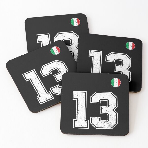 Item preview, Italy Soccer Number 13 Vintage Sports Fan designed and sold by RoyesButler.