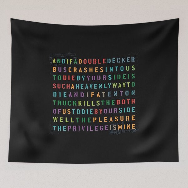Item preview, Colorful Song Quote Typographic Art Design designed and sold by MiniStars9897.