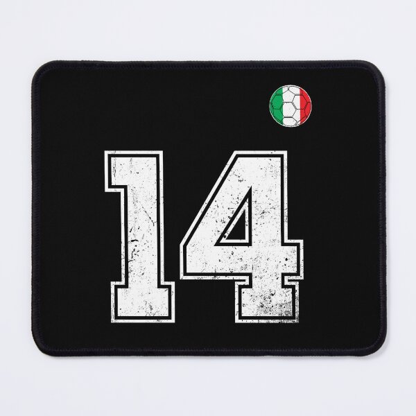 Item preview, Italy Soccer Number 14 Vintage Sports Fan designed and sold by RoyesButler.