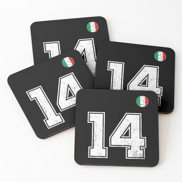 Item preview, Italy Soccer Number 14 Vintage Sports Fan designed and sold by RoyesButler.