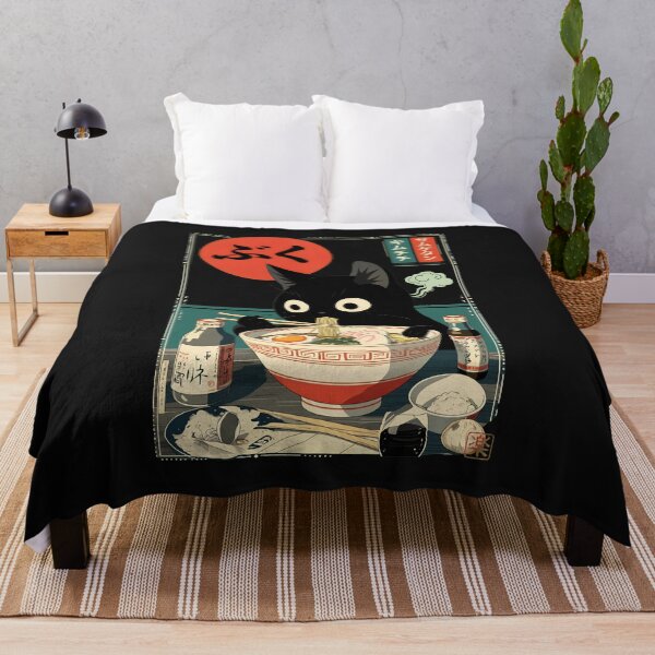 Item preview, Vintage Cat Ramen Japanese Food Poster  designed and sold by MiniStars9897.
