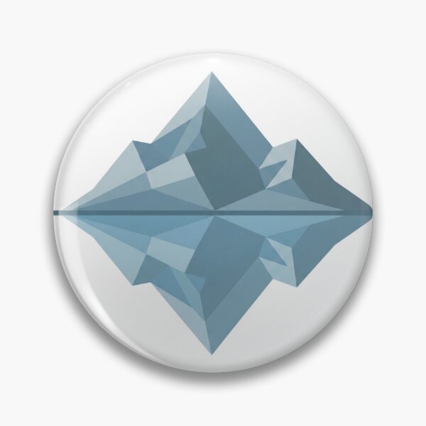 Item preview, Geometric Minimalist Blue Iceberg Ocean Graphic designed and sold by Opal Aura .