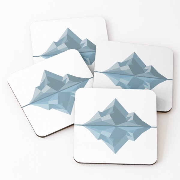 Item preview, Geometric Minimalist Blue Iceberg Ocean Graphic designed and sold by Opal Aura .