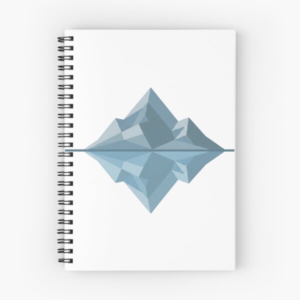 Item preview, Geometric Minimalist Blue Iceberg Ocean Graphic designed and sold by Opal Aura .