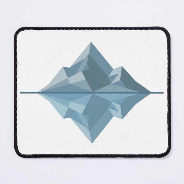 Item preview, Geometric Minimalist Blue Iceberg Ocean Graphic designed and sold by Opal Aura .