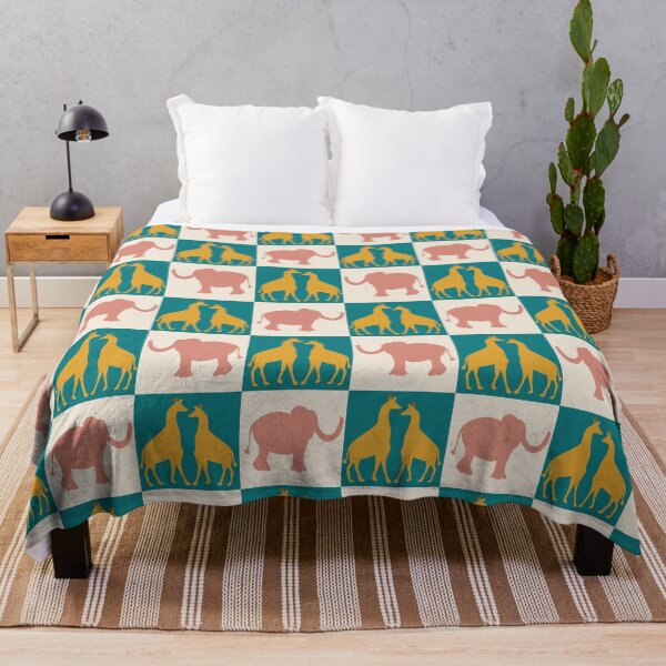 Item preview, Animal Checkers - Afrohemian Sunshine designed and sold by Vicci Lou Illustration .