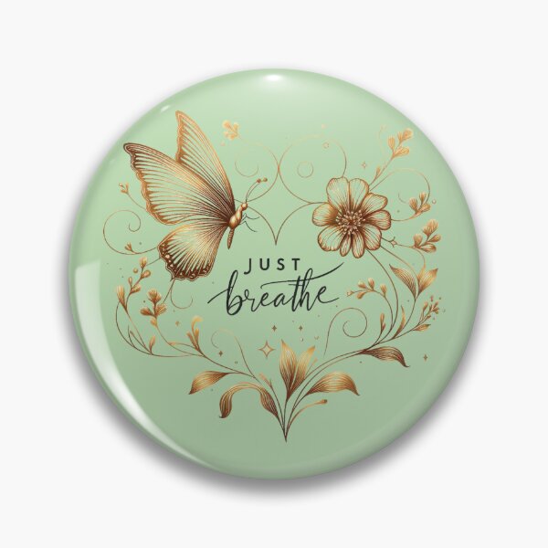 Item preview, Golden Butterfly with Flower and Decorative Leaves designed and sold by Artdrop62.