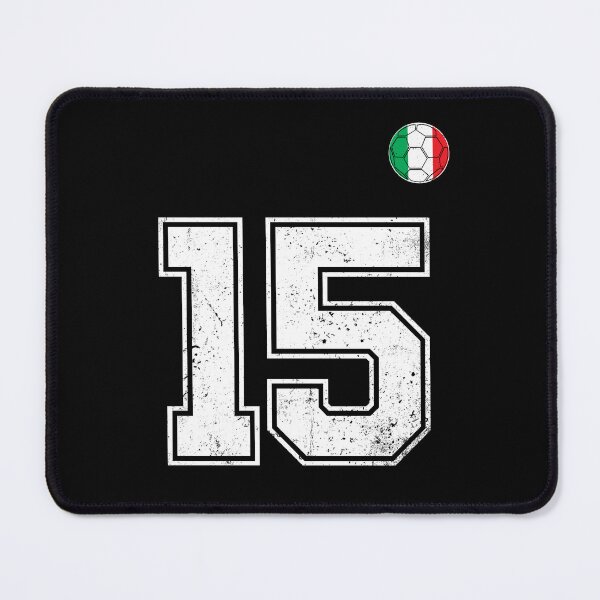 Item preview, Italy Soccer Number 15 Vintage Sports Fan designed and sold by RoyesButler.
