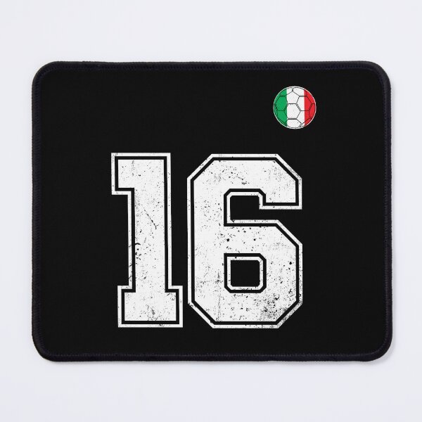 Item preview, Italy Soccer Number 16 Vintage Sports Fan designed and sold by RoyesButler.