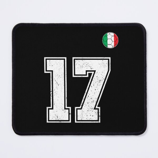Item preview, Italy Soccer Number 17 Vintage Sports Fan designed and sold by RoyesButler.