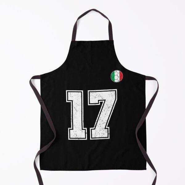Item preview, Italy Soccer Number 17 Vintage Sports Fan designed and sold by RoyesButler.