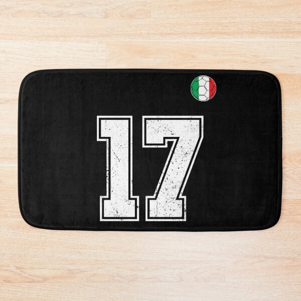Item preview, Italy Soccer Number 17 Vintage Sports Fan designed and sold by RoyesButler.