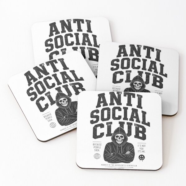 Item preview, Anti Social Club Funny Introvert T-Shirt designed and sold by kaream1308.