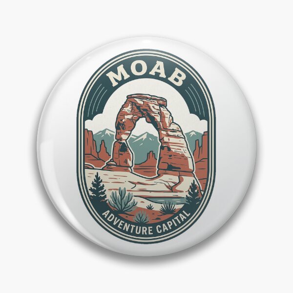 Item preview, Vintage Moab Utah Arches National Park Travel Badge designed and sold by k3rstman1.