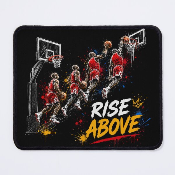 Item preview, Rise Above Basketball Street Art – Urban Graffiti Pop Art Motivational Design designed and sold by PLUSHIWORLDtm.