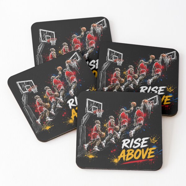 Item preview, Rise Above Basketball Street Art – Urban Graffiti Pop Art Motivational Design designed and sold by PLUSHIWORLDtm.