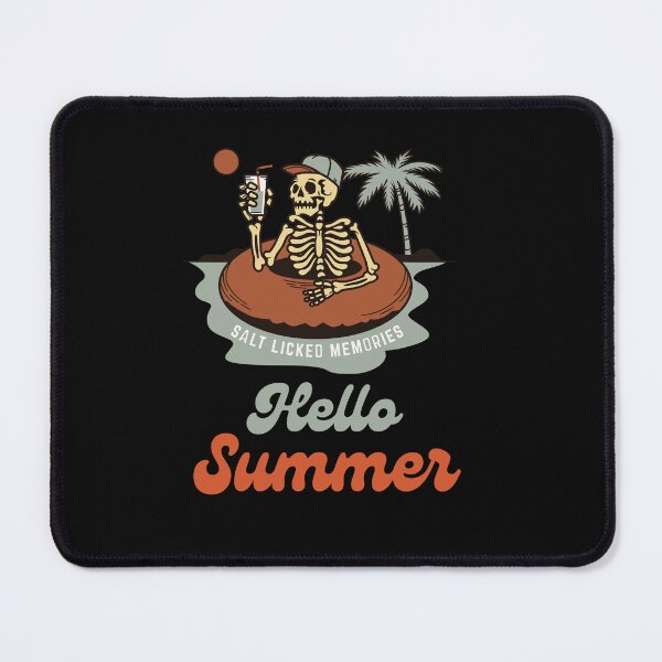 Item preview, Hello Summer Relaxing Skeleton Graphic designed and sold by SoftAuraStudi0.