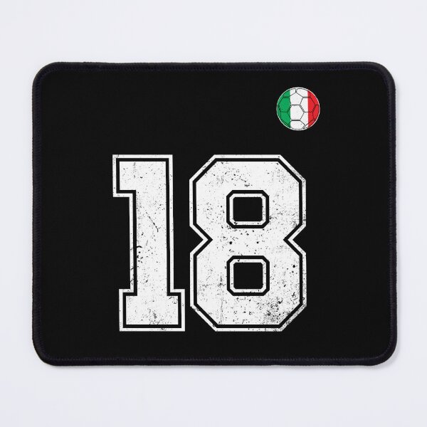 Item preview, Italy Soccer Number 18 Vintage Sports Fan designed and sold by RoyesButler.