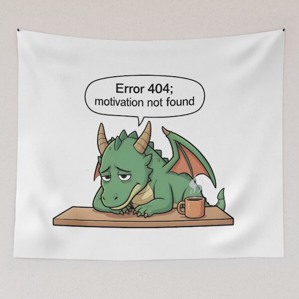 Item preview, Unmotivated Dragon - monday mood designed and sold by BohoShopHU.