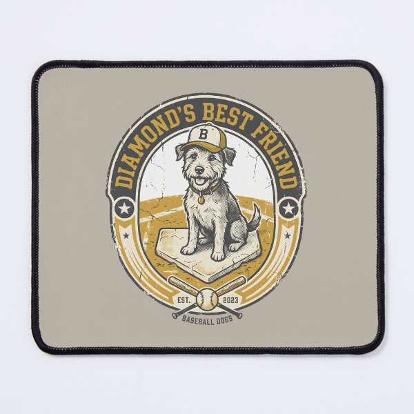 Item preview, Vintage Baseball Dog Sports Mascot designed and sold by AwesomeBeyondLimits.