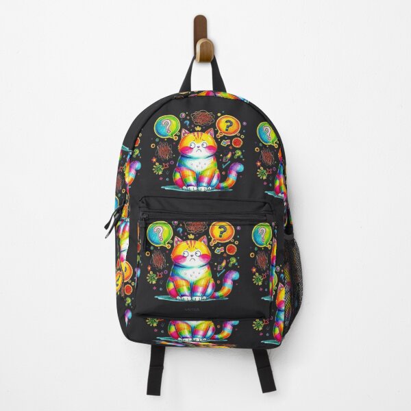Item preview, Overthinking Cat Funny Anxiety Art designed and sold by Moody Vibes Studio.
