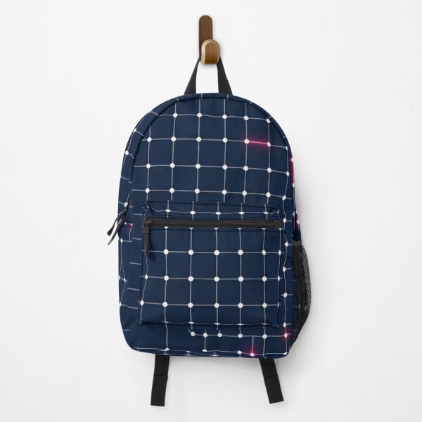 Item preview, The Digital Pulse - Minimalist Blueprint Grid & Neon Pink Pattern designed and sold by InnerwayStudio.