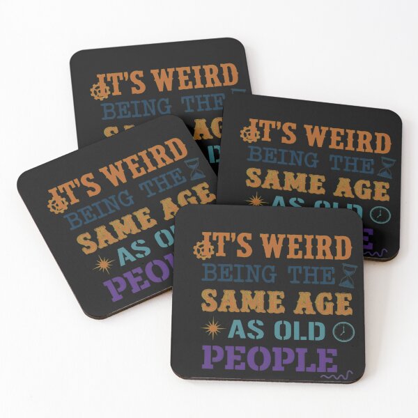 Item preview, Weird Being Same Age Funny Vintage Text designed and sold by Prof4Artist.