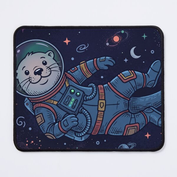 Item preview, Space Otter Astronaut Galaxy Retro Otter Space designed and sold by Shirt-Otakus.