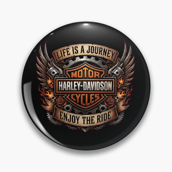 Item preview, Harley Davidson Life Is A Journey Enjoy The Ride Vintage Artwork designed and sold by enzoade.