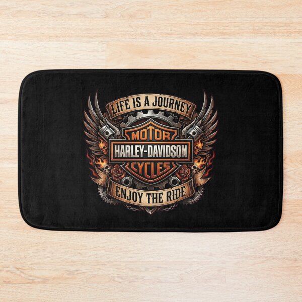 Item preview, Harley Davidson Life Is A Journey Enjoy The Ride Vintage Artwork designed and sold by enzoade.