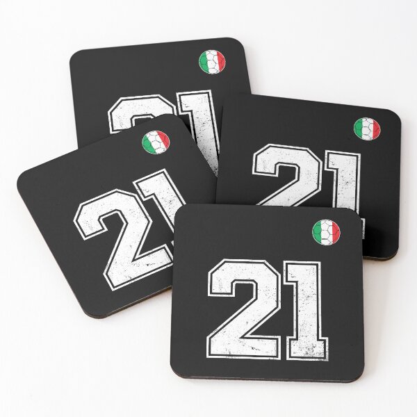 Item preview, Italy Soccer Number 21 Vintage Sports Fan designed and sold by RoyesButler.