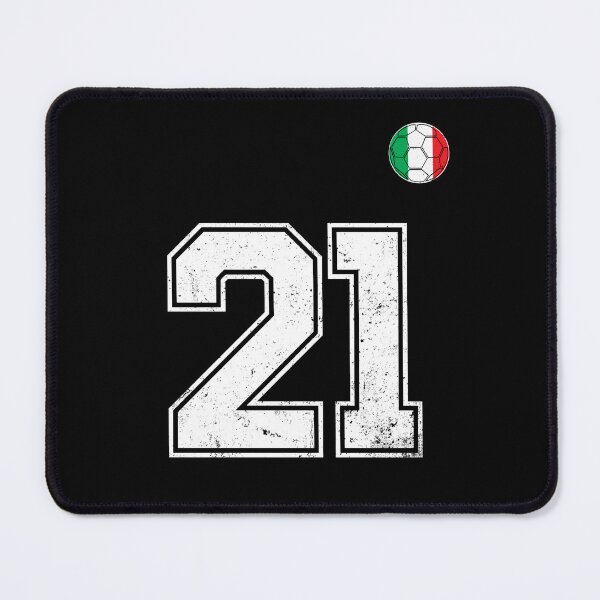Item preview, Italy Soccer Number 21 Vintage Sports Fan designed and sold by RoyesButler.
