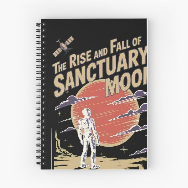 Item preview, Sanctuary Moon Retro Robot Cliff View designed and sold by Prof4Artist.