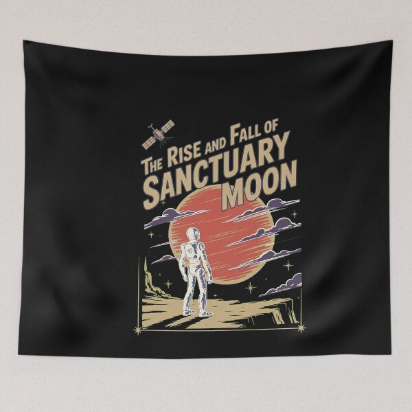 Item preview, Sanctuary Moon Retro Robot Cliff View designed and sold by Prof4Artist.