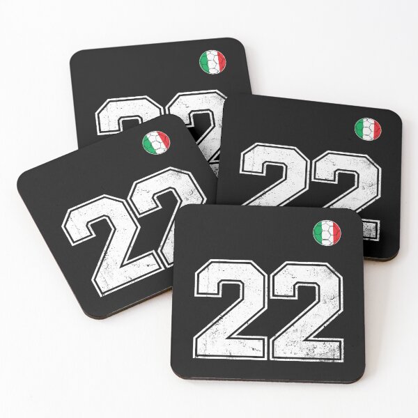 Item preview, Italy Soccer Number 22 Vintage Sports Fan designed and sold by RoyesButler.