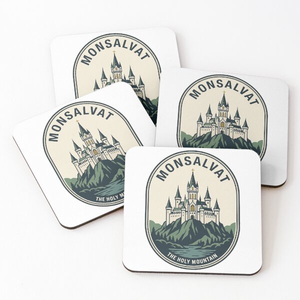 Item preview, Monsalvat Holy Mountain Gothic Castle Vintage Badge designed and sold by k3rstman1.