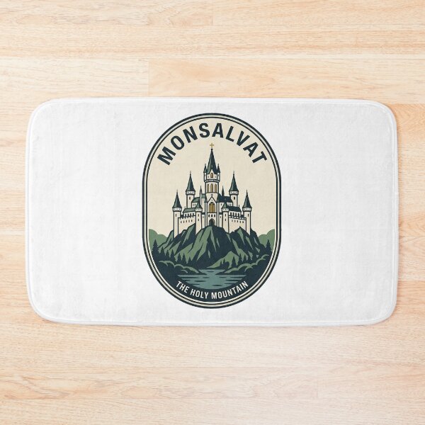 Item preview, Monsalvat Holy Mountain Gothic Castle Vintage Badge designed and sold by k3rstman1.